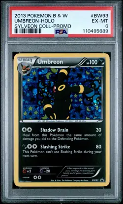 2013 POKEMON BW BLACK STAR PROMO UMBREON #BW93 HOLO PSA 6 EX #110495689 - Image 1