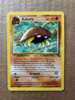 Kabuto 50/62 Fossil Set Pokemon Card EX - Image 1