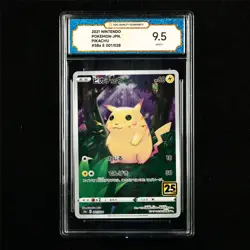 TQG 9.5 MINT+ 2021 Pokemon JPN Pikachu 001/028 - Image 1