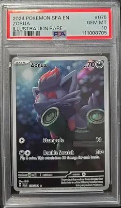 Pokemon Zorua Illustration 075/064 PSA 10 Gem Mint - Image 1