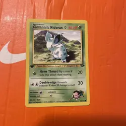 Pokemon TCG Giovanni's Nidoran 75/132 Common Gym Challenge 1st Edition WOTC - Image 3
