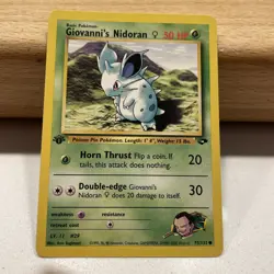 Pokemon TCG Giovanni's Nidoran 75/132 Common Gym Challenge 1st Edition WOTC - Image 5