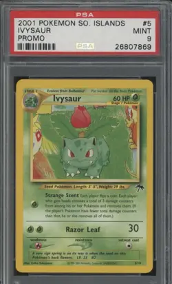 Pokemon Southern Islands Ivysaur 5/18 PSA 9 - Image 1
