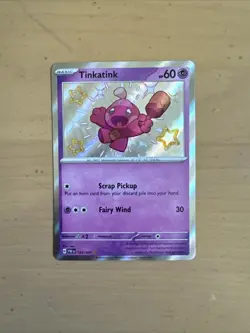 Pokemon TCG, Tinkatink 165/091 Baby Shiny Paldean Fates Scarlet & Violet NM - Image 1