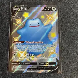Ditto V SV118/SV122 Shiny Vault Holo Pokemon 2021 Shining Fates - NM - Image 1