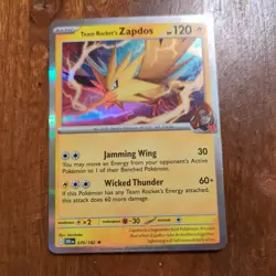 Pokemon Team Rocket's Zapdos 070/182 GameStop Promo Holo Rare Basic 120 HP TCG - Image 1
