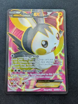 Mint Pokemon Full Art Holo Emolga EX 143/146 XY Set Textured Holo - Image 1