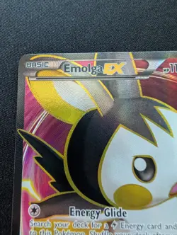 Mint Pokemon Full Art Holo Emolga EX 143/146 XY Set Textured Holo - Image 2