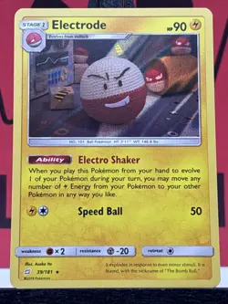 Electrode 39/181 SM Team Up Holographic Rare Pokemon TCG 2019 LP - Image 3