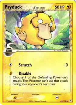 Pokemon TCG Holon Phantoms Psyduck Delta Species 81/110 VLP - Image 1