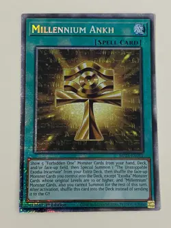 Yugioh Millennium Ankh x 3 - 1st Edition Starlight Rare NM - Free Holo - Image 3