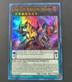 Yu-Gi-Oh! Odd-Eyes Rebellion Dragon Ultra Rare BLCR-EN076 1st Edition NM - Image 1