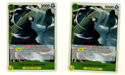 Set Of 2 Charlotte Amande OP04-105 R Foil Kingdoms Of Intrigue One Piece - Image 3