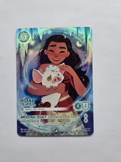 Disney Lorcana Moana-Curious Explorer Foil Character Card 242/204 English - Image 1