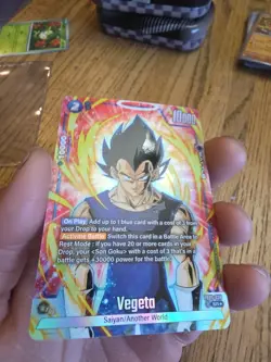 Vegeta FB05-038 Alternate Art New Adventure Dragon Ball Super TCG Card - Image 2
