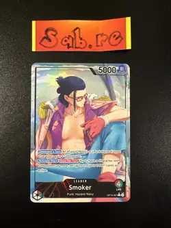 MINT Condition Smoker Leader Alt Art OP10-001 One Piece English Card - Image 1