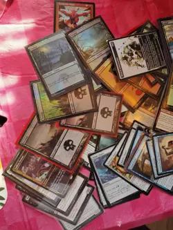 71 Magic the Gathering MTG card lot with FOILS - Image 1