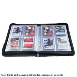 4-Pocket 80 Card Toploader Zippered Premium Pro-Binder Black Ultra Pro - Image 5