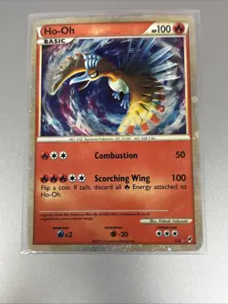 Pokemon Ho-Oh Shiny Holo Rare Call of Legends SL5 Basic 2011 MP English Card - Image 3