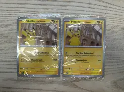 Pokemon TCG Pikachu at the Museum Jumbo Promo Card Natural History Museum UK x 2 - Image 1