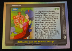 Pokemon Bulbasaur And The Hidden Village EP10 Topps 1998 Trading Card LP - Image 2