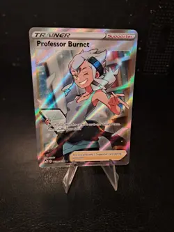 Professor Burnet TG26/TG30 Full Art Holo Silver Tempest Pokemon Card - Image 1