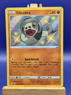 Silicobra SV070/SV122 Shiny Holo Rare Shining Fates Pokemon Card - Image 2