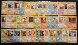 Vintage Pokemon Lot (40 Cards) WOTC Base Sets TCG MP Average Condition (Lot 11) - Image 1