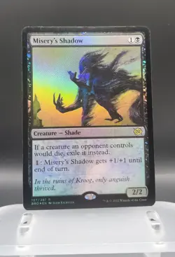 NM Foil Misery's Shadow, MTG, The Brothers' War, Magic the Gathering, 107 - Image 1