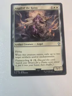 MTG Angel of the Ruins Commander: Final Fantasy Surge Foil Rare NM - Image 1
