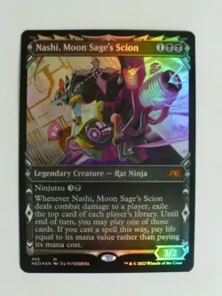 MtG Kamigawa NEO Nashi, Moon Sage's Scion Showcase Foil NM $0.75 Ship VCT123937 - Image 1