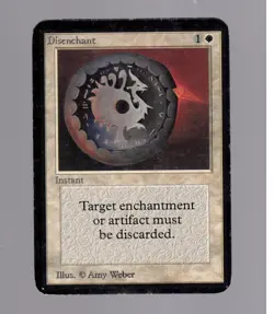 MTG Disenchant Alpha Magic the Gathering Very light play. - Image 1