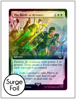1x The Battle of Bywater, Extended Art Surge Foil, LOTR, Magic MTG NM - Image 1