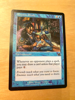 MTG Rhystic Study Prophecy EXC No.3 - Image 1