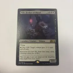 Vilis, Broker of Blood LP M20 Core Set 2020 MTG Demon English 122 / 280 - Image 1