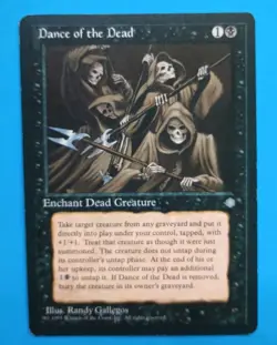 Magic the Gathering MTG Ice Age DANCE OF THE DEAD LP/EX U 1995 Nice! - Image 2