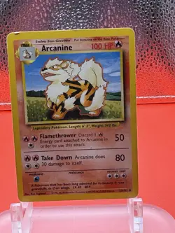 Pokemon Arcanine Card 23/102 Base Set 2 1999 Wizards Ken Sugimori - Image 3