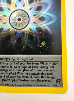 Rainbow Energy 17/82 Team Rocket Holo Pokemon TCG SWIRL LP - Image 5