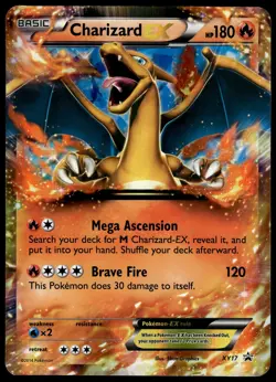 Charizard EX XY17 JUMBO OVERSIZED Black Star Promo Pokemon Card - Image 1
