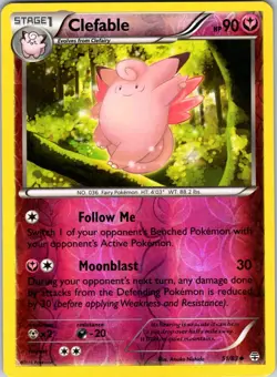Clefable 51/83 Generations Pokemon TCG LP Reverse Holo - Image 1