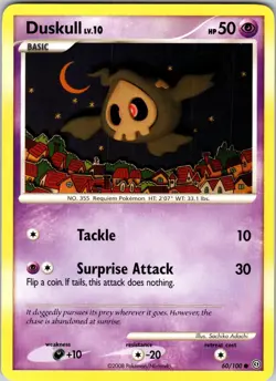 Duskull (60) 60/100 Stormfront Pokemon TCG NM Normal - Image 1