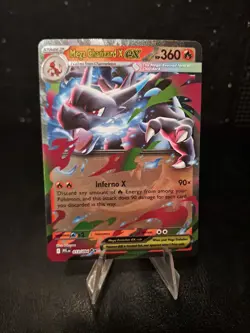 Mega Charizard x EX 013/094 Mega Evolution Phantasmal Flames Holo Pokemon - Image 1