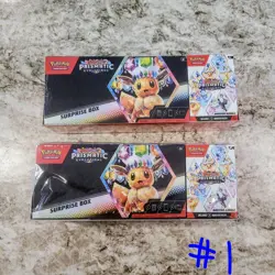 Pokemon Sam’s Club Prismatic Evolutions Surprise Box + Booster Bundle Lot Of 2 - Image 1