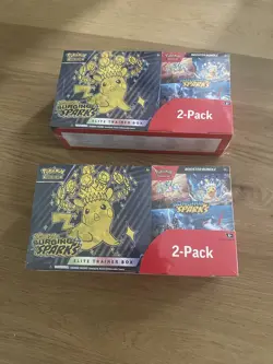 Pokemon Surging Sparks Elite Trainer Box/Booster Bundle Costco 2-Pack (LOT OF 2) - Image 1