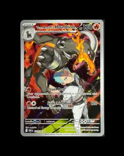 Pokemon TCG Team Rockets Houndoom Illustration Rare Card 191/182 Destined Rivals - Image 1
