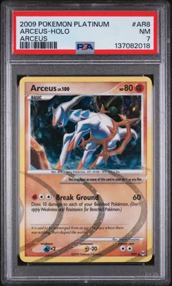 2009 POKEMON PLATINUM ARCEUS #AR8 ARCEUS-HOLO PSA 7 - Image 1