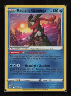 Radiant Greninja 046/189 Radiant Rare Astral Radiance Pokemon Near Mint - Image 1