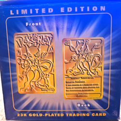 MEWTWO Pokemon Limited Edition 23K Gold Plated Trading Card Still Sealed - Image 3