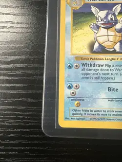Wartortle 42/102 Base Set Shadowless WOTC Vintage Pokemon - Image 2