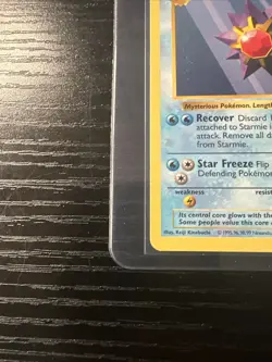 Starmie 64/102 Base Set Shadowless WOTC Vintage Pokemon - Image 2